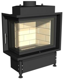 Kobok Kazeta R90-S/330L 67 LD 670/510  rohové presklenie - dvierka (jednokrídlové)  - otvárané do strany