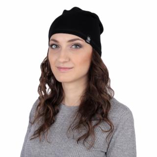 Bavlněná čepice Hip Hop Capu - černá barva