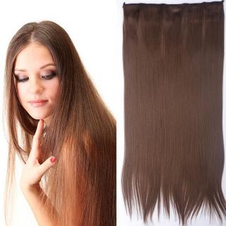 Clip in vlasy - 60 cm dlouhý pás vlasů - odstín - 10 (medově hnědá)