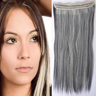 Clip in vlasy - 60 cm dlouhý pás vlasů - odstín 1B/613
