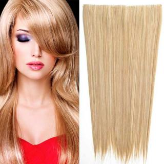 Clip in vlasy - 60 cm dlouhý pás vlasů - odstín - M27/613 (mix karamelová/beach blond)