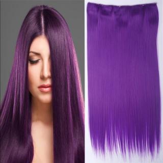 Clip in vlasy - 60 cm dlouhý pás vlasů - odstín Purple