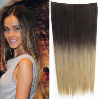 Clip in vlasy - 60 cm dlouhý pás vlasů - ombre styl - odstín 2 T 24