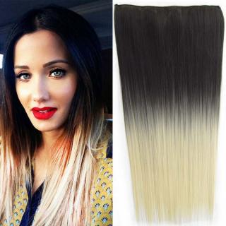 Clip in vlasy - 60 cm dlouhý pás vlasů - ombre styl - odstín 2 T 613