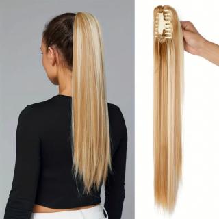 Culík, cop na skřipci - rovný 60 cm mix blond