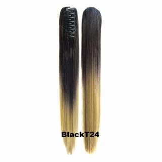 Culík, cop na skřipci rovný OMBRE - odstín Black T 24