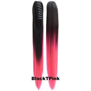 Culík, cop na skřipci rovný OMBRE - odstín Black T Pink