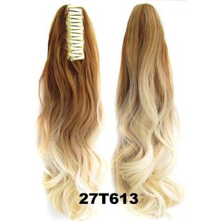 Culík, cop na skřipci - vlnitý 55 cm - Ombre styl - odstín 27 T 613