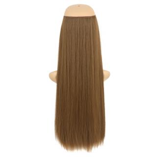 Flip in halo příčesek rovný 60 cm - 10 (medově hnědá)