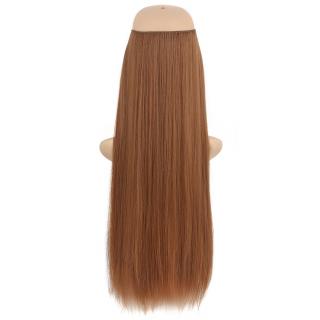 Flip in halo příčesek rovný 60 cm - 30 (světlý kaštan)