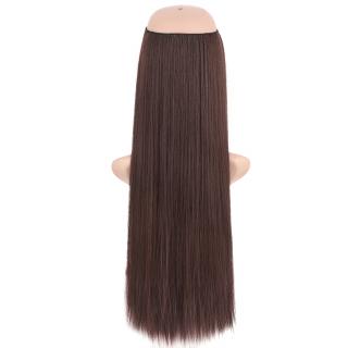 Flip in halo příčesek rovný 60 cm - 4 (čokoládově hnědá)