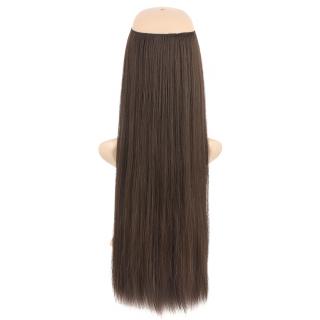 Flip in halo příčesek rovný 60 cm - 6 (hnědá)