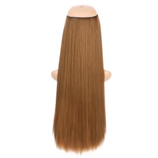 Flip in halo příčesek rovný 60 cm - 6A (nugátově hnědá)