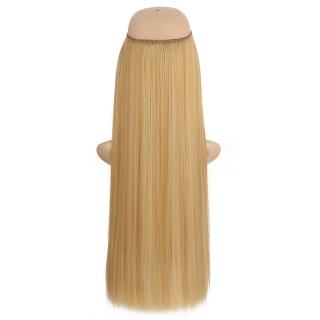 Flip in halo příčesek rovný 60 cm - F613/27B (melír beach blond v karamelové)
