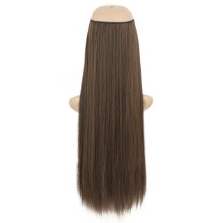 Flip in halo příčesek rovný 60 cm - M2/30 (mix tmavá pralinka/světlý kaštan)