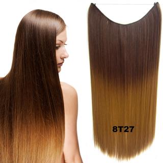 Flip in vlasy - 55 cm dlouhý pás vlasů - odstín 8 T 27