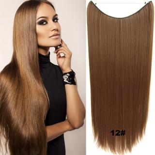 Flip in vlasy - 60 cm dlouhý pás vlasů - odstín 12