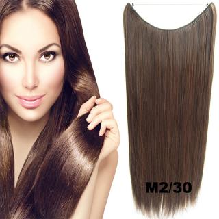 Flip in vlasy - 60 cm dlouhý pás vlasů - odstín M2/30