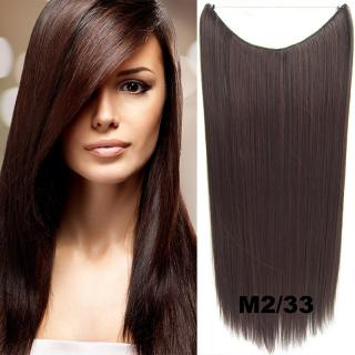 Flip in vlasy - 60 cm dlouhý pás vlasů - odstín M2/33