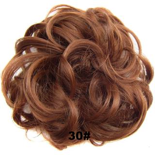 Příčesek - drdol na gumičce - 30 (světlý kaštan)