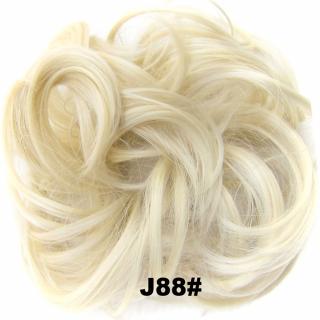 Příčesek - drdol na gumičce - J88 (plavá blond)