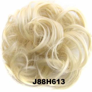 Příčesek - drdol na gumičce - J88H613 (mix blond)