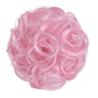 Příčesek - drdol na gumičce - odstín Light Pink