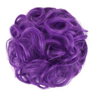 Příčesek - drdol na gumičce - odstín Purple