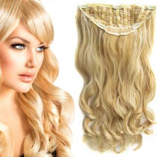 Světové zboží Clip in Jessica - 60 cm vlnitý pás - F613/22 - melír - F613/22 (melír beach blond ve světle plavé)