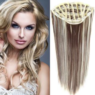 Světové zboží Clip in pás - Jessica 65 cm rovný - odstín F613/8 - melír