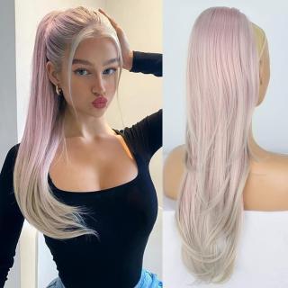 Zvlněný cop k nasazení 60 cm - odstín 203T0906 (ombré šedá  fialová)