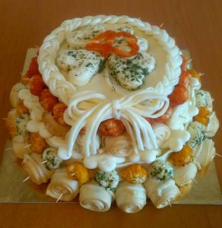 Syrová torta poschodová