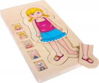 Small Foot Puzzle Anatómia dievča