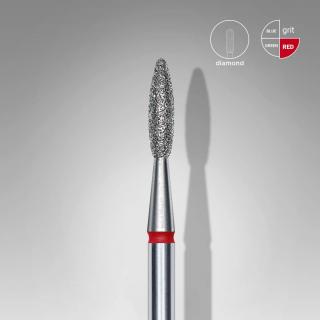 Staleks Fréza diamantová na nechty EXPERT plameň 2,1 mm x 8 mm - jemná