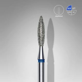 Staleks Fréza diamantová na nechty EXPERT plameň 2,3 mm x 10 mm - stredná tvrdosť
