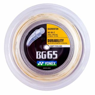 Bedmintonový výplet Yonex BG 65 200m - Barva béžová
