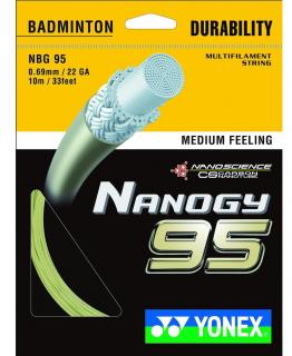 Bedmintonový výplet Yonex NANOGY 95 - Barva zlatá