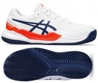 Detská antuková obuv Asics Gel Resolution 9 GS Clay 1044A068-103 - Velikost US 1 / EUR 32,5 = 20 cm