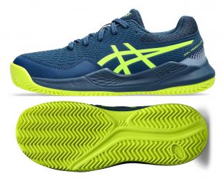 Detská antuková obuv Asics Gel Resolution 9 GS Clay 1044A068-404 - Velikost US 6,5 / EUR 39,5 = 25 cm
