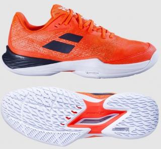 Detská antuková obuv Babolat JET MACH 3 Junior All Court strike red - Velikost US 1 / EUR 32 = 19,5 cm