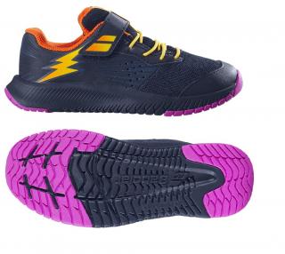 Detská obuv Babolat PULSION ALL COURT KID 2036 black-aero - Velikost US 10,5 / EUR 28 = 17,5 cm