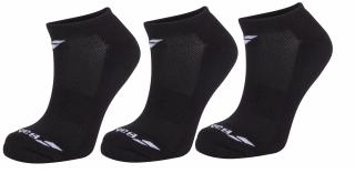 Detské tenisové ponožky Babolat INVISIBLE 3 páry Pack Socks čierne 5JA1461-2000 - Velikost EUR 31-34