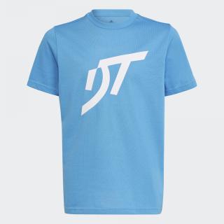 Detské tenisové tričko Adidas Thiem Graphic Logo T-Shirt HT3623 - Velikost 104 cm