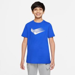 Detské tenisové tričko Nike Classic SS T-Shirt DO1824-480 modré - Velikost S - 128-137 cm