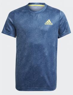 Detské tričko Adidas HEAT.RDY Primeblue Freelift Tee GQ2231 modré - Velikost 128 cm
