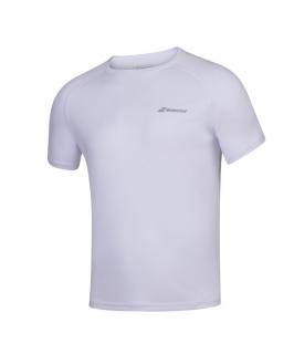 Detské tričko Babolat Play Crew Neck Tee 3BP1011-1000 biele - Velikost 6-8