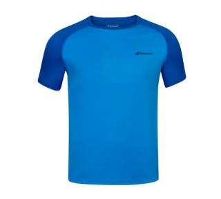 Detské tričko Babolat Play Crew Neck Tee 3BP1011-4049 modré - Velikost 10-12