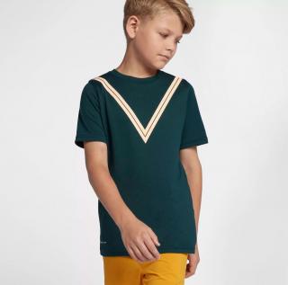 Detské tričko Nike Court Dri-FIT RF AQ0326-372 zelené - Velikost S / 127-137 cm