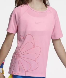 Dievčenské tričko Nike Dri-Fit 938910-654 ružové - Velikost XL - 156/166 cm