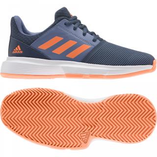 Juniorská tenisová obuv Adidas  COURTJAM FX1491 antuková - Velikost US 1 / EUR 32 = 19,5 cm